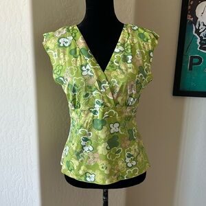 Bright And Happy INC Floral Pattern With Sequins & Stitching Size Petite Medium